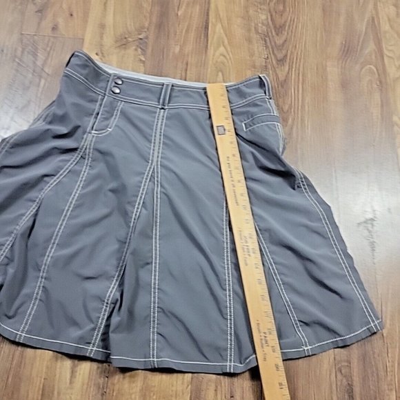 Gray A-Line Skort - Picture 5 of 9